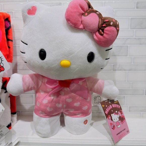 Hello Kitty VALENTINE DANCING Animated Plush & Nogginz Pillow &Plush Set - Picture 3 of 5